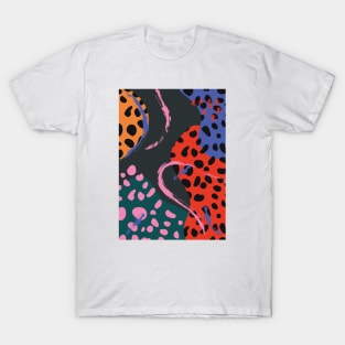 Colorful Retro Abstract Shapes 4 T-Shirt